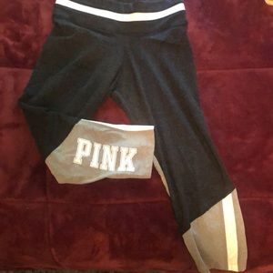 Pink cropped leggings
